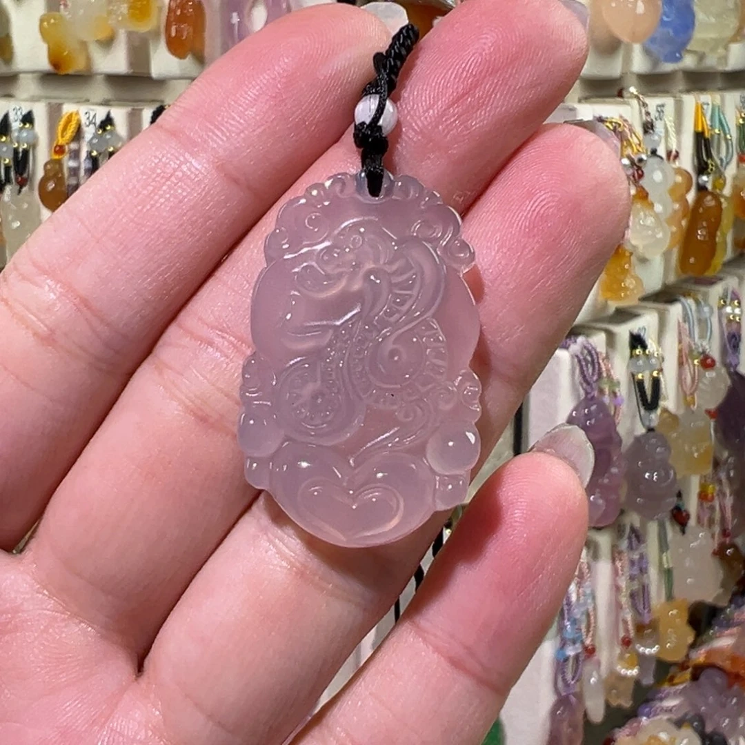 玛瑙/玉髓未镶嵌吊坠(赠链)