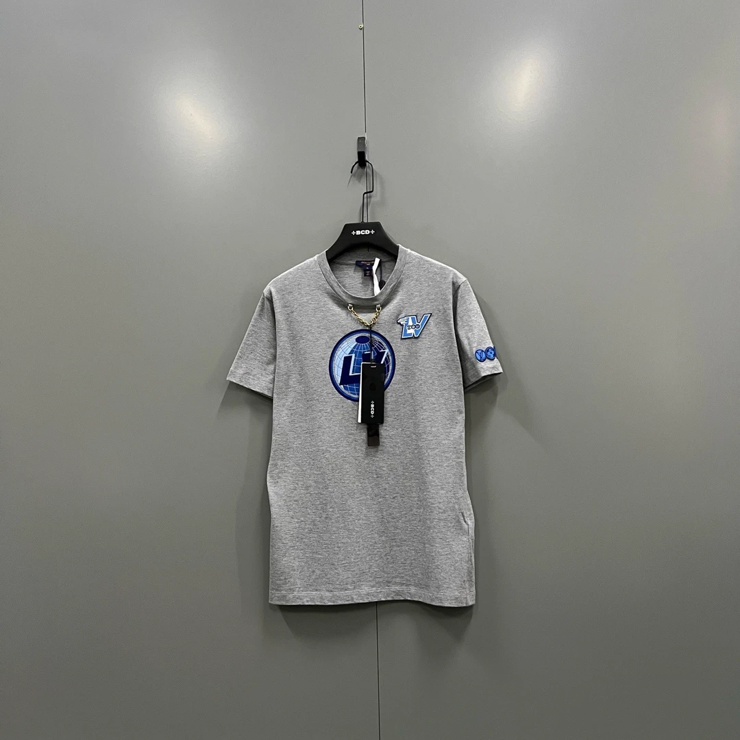 未使用 LouisVuitton/路易威登 （zz4）徽标刺绣短袖 XL码/bc015742