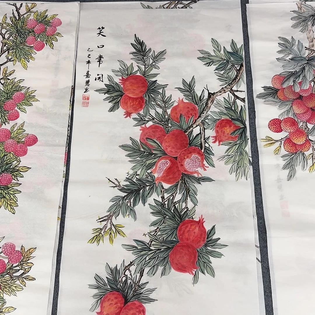 国画三尺尺寸50X100纯手绘作品