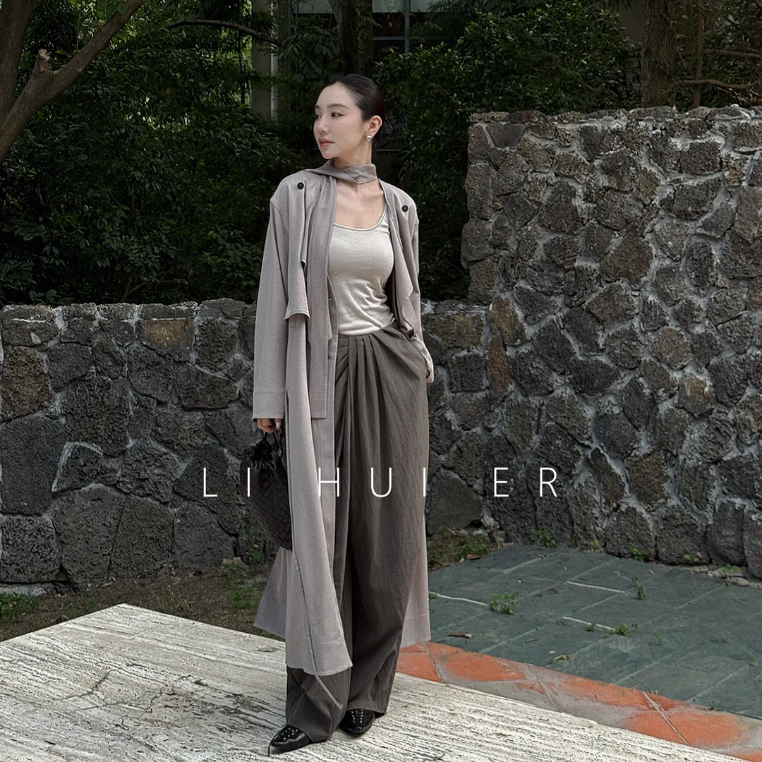 LiHuiEr李慧儿【西塔岛】轻奢气质内搭无袖上衣极简背心吊带88125