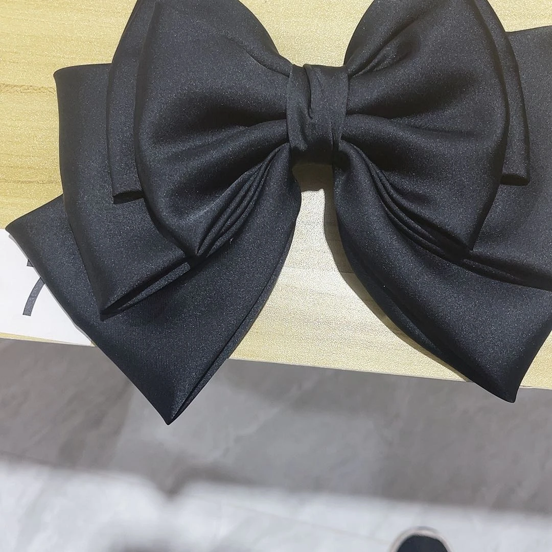 皮质铁合金蝴蝶结发夹