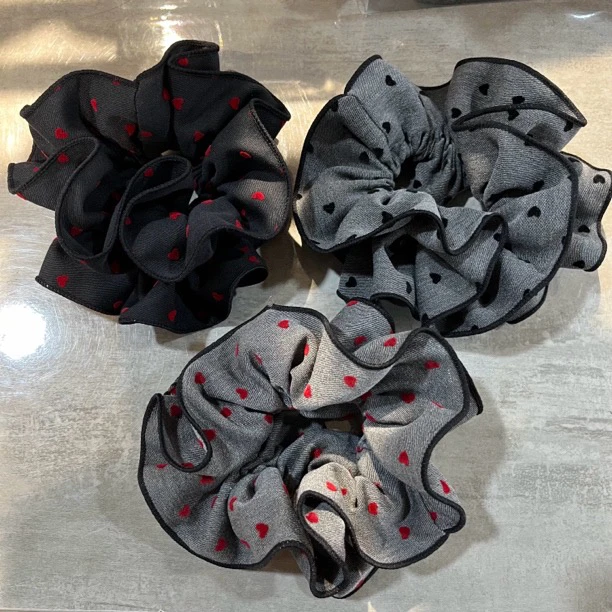 韩系高级定制系列头花发圈头饰爱心款双层小蛮腰系列发饰