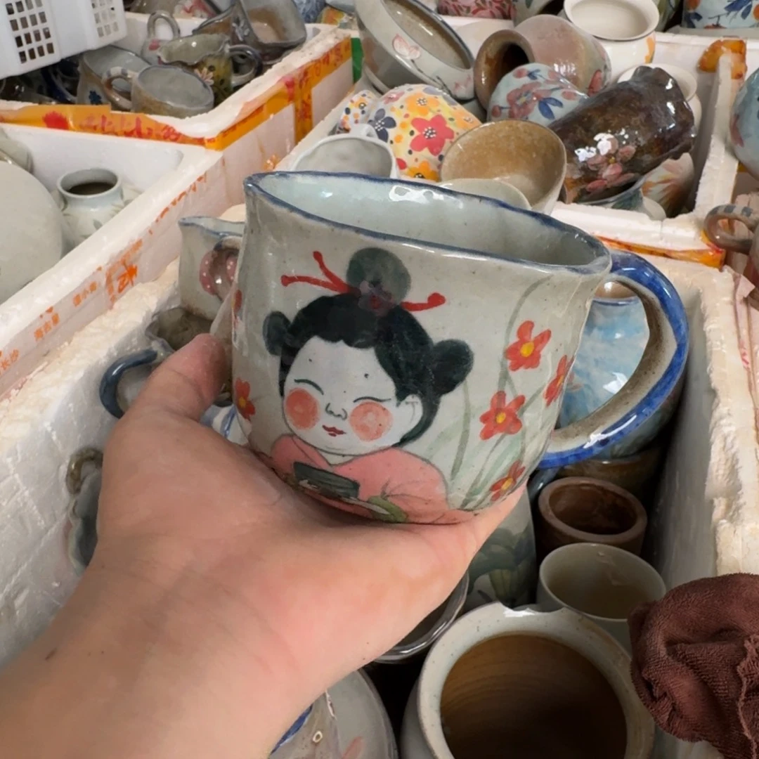 釉下彩瑕疵处理慎拍106