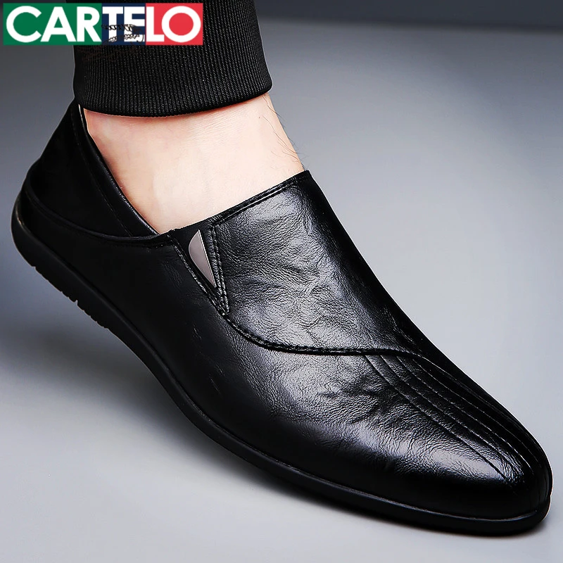 男士休闲皮鞋男款2025新款秋季爆款懒人商务软底豆豆鞋子男鞋痞帅