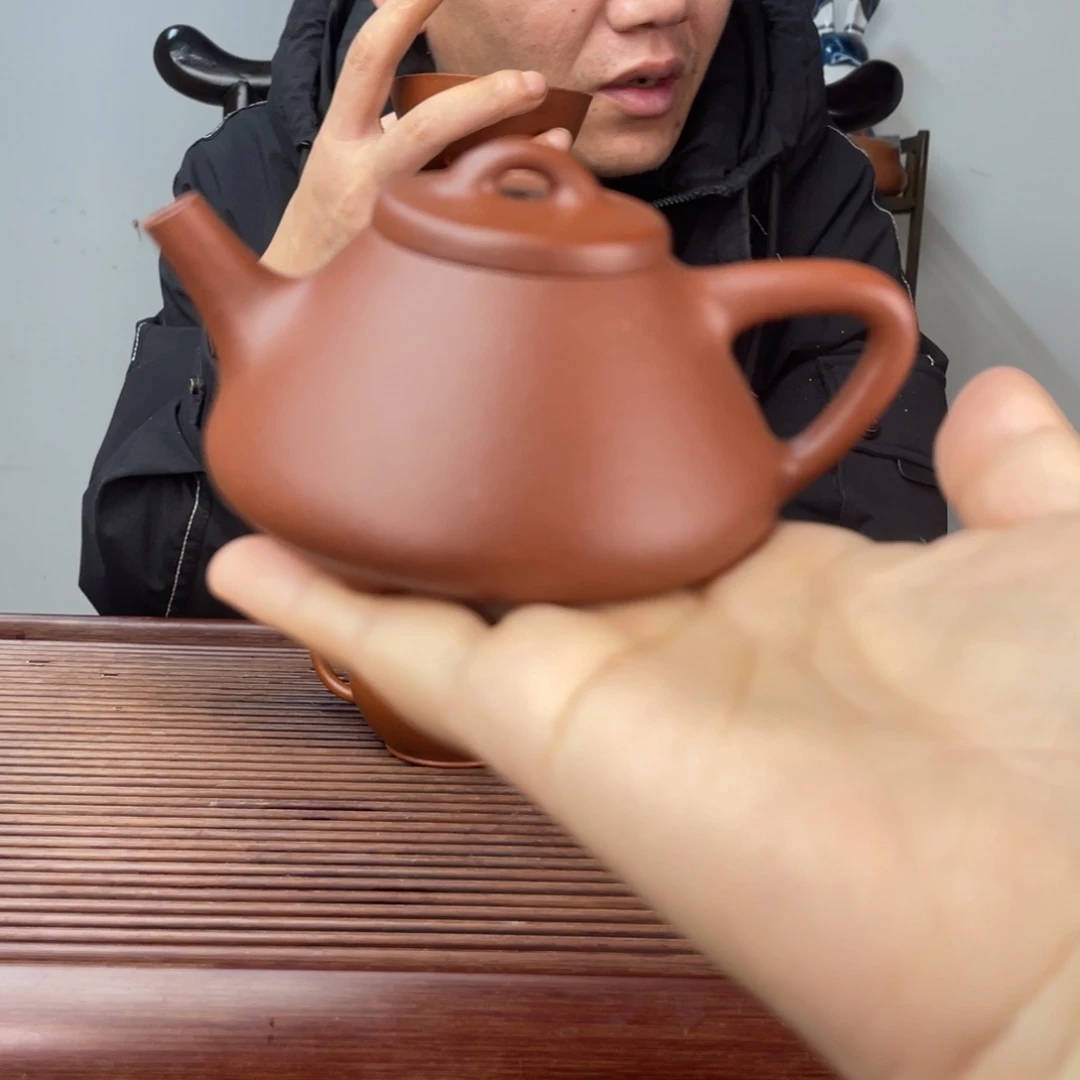 底槽青茶壶全手子冶石瓢150cc