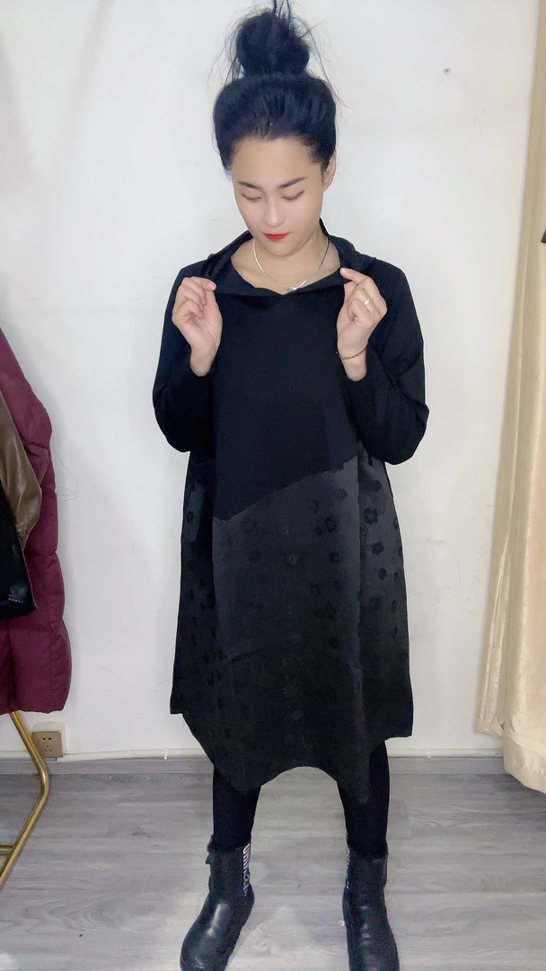 女郎同款长款卫衣宽松版