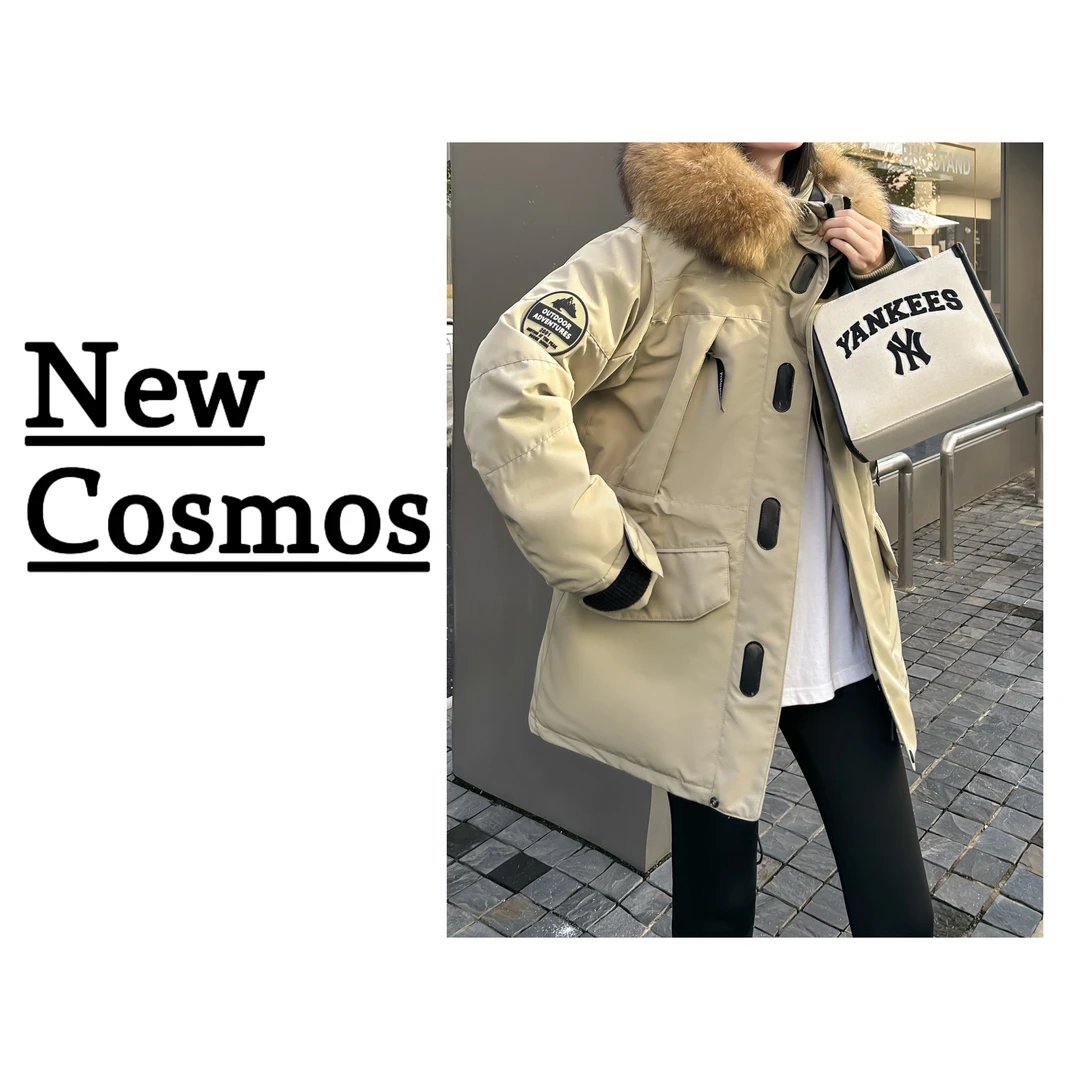 【NEW COSMOS】鹅绒派克服户外收腰爆款情侣款冬季加绒H0662