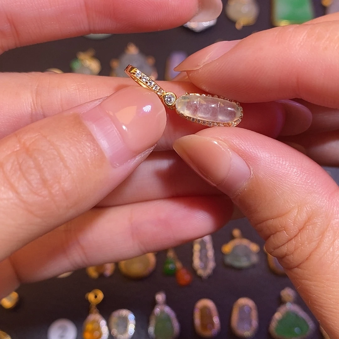 翡翠银S925镶嵌项链