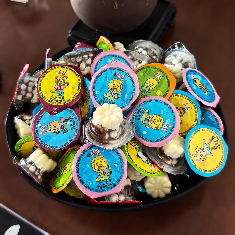 泰茂巧克力小杯星球杯米花儿童零食8090后怀旧休闲过年解馋小零食