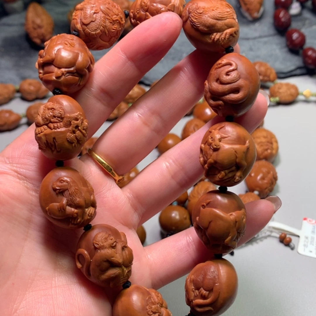 【闪购商品】橄榄核手串/手链P**L十二生肖