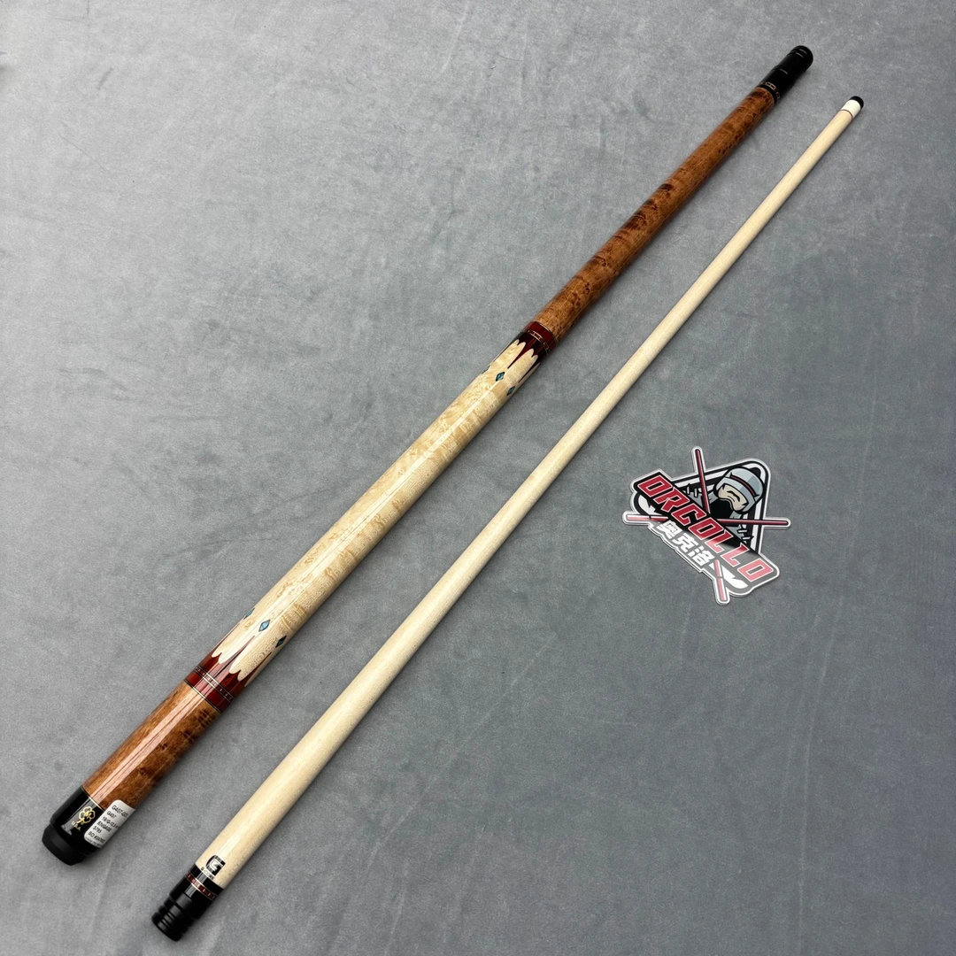 美国梅花麦克德莫特（McDermott）G407光把镶嵌黑八九球大头台球杆