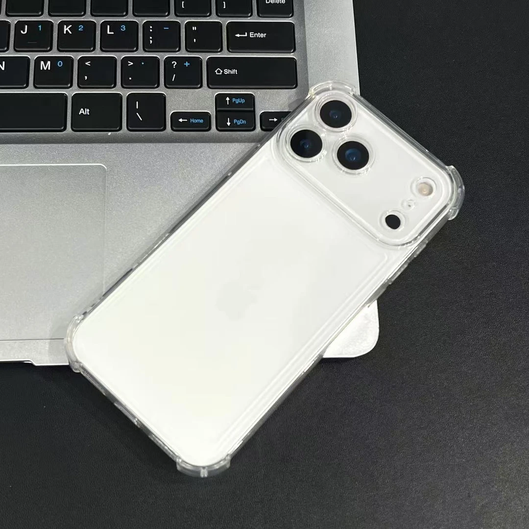 适用iPhone17ProMax透明手机壳16超薄15苹果14全包13pm气囊防摔壳