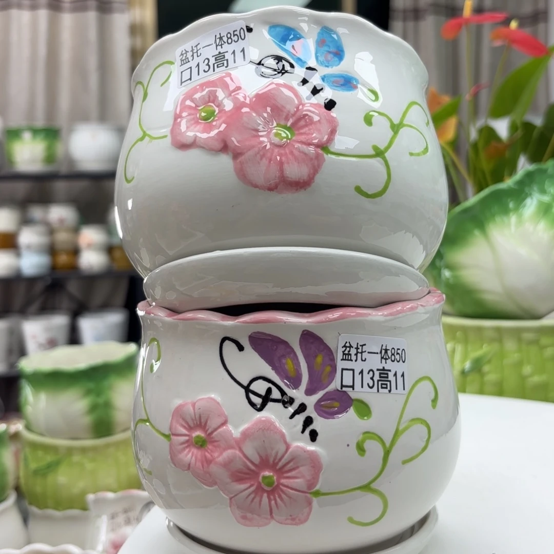 @夏西陶瓷花盆@@5850