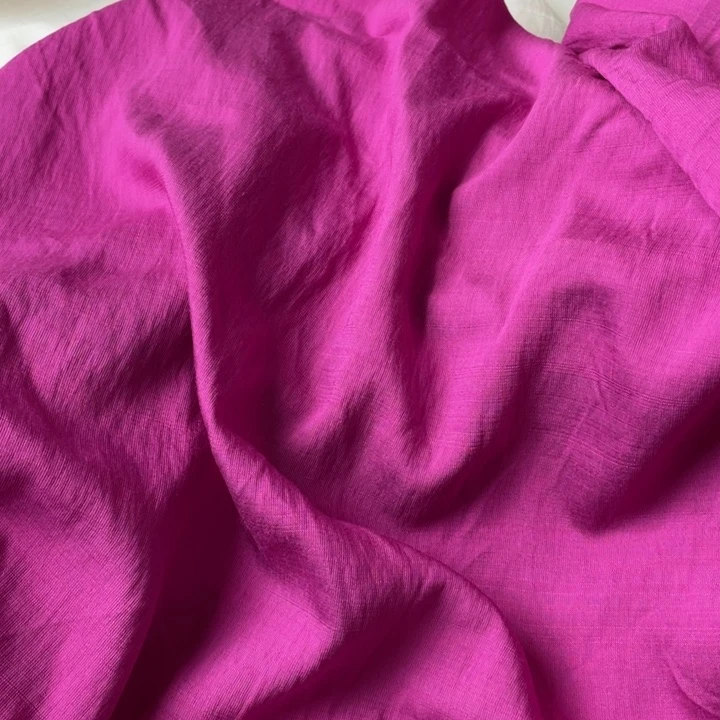天丝（莱赛尔纤维）玫粉棉麻2米