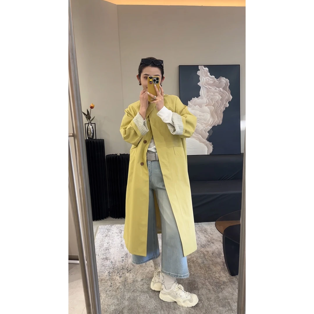 2025新款早春秋小个子高级感超好看韩系中长款风衣外套女