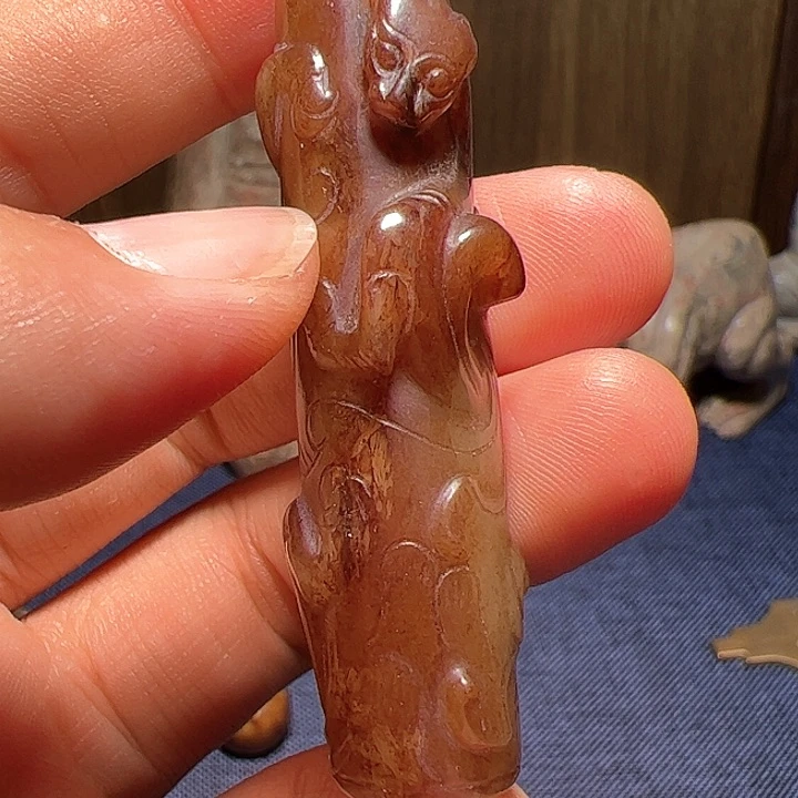 颈饰未镶嵌和田玉（糖玉）老*