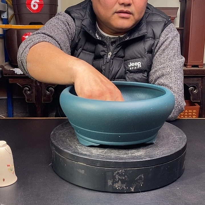 紫砂花盆货号一只WK599