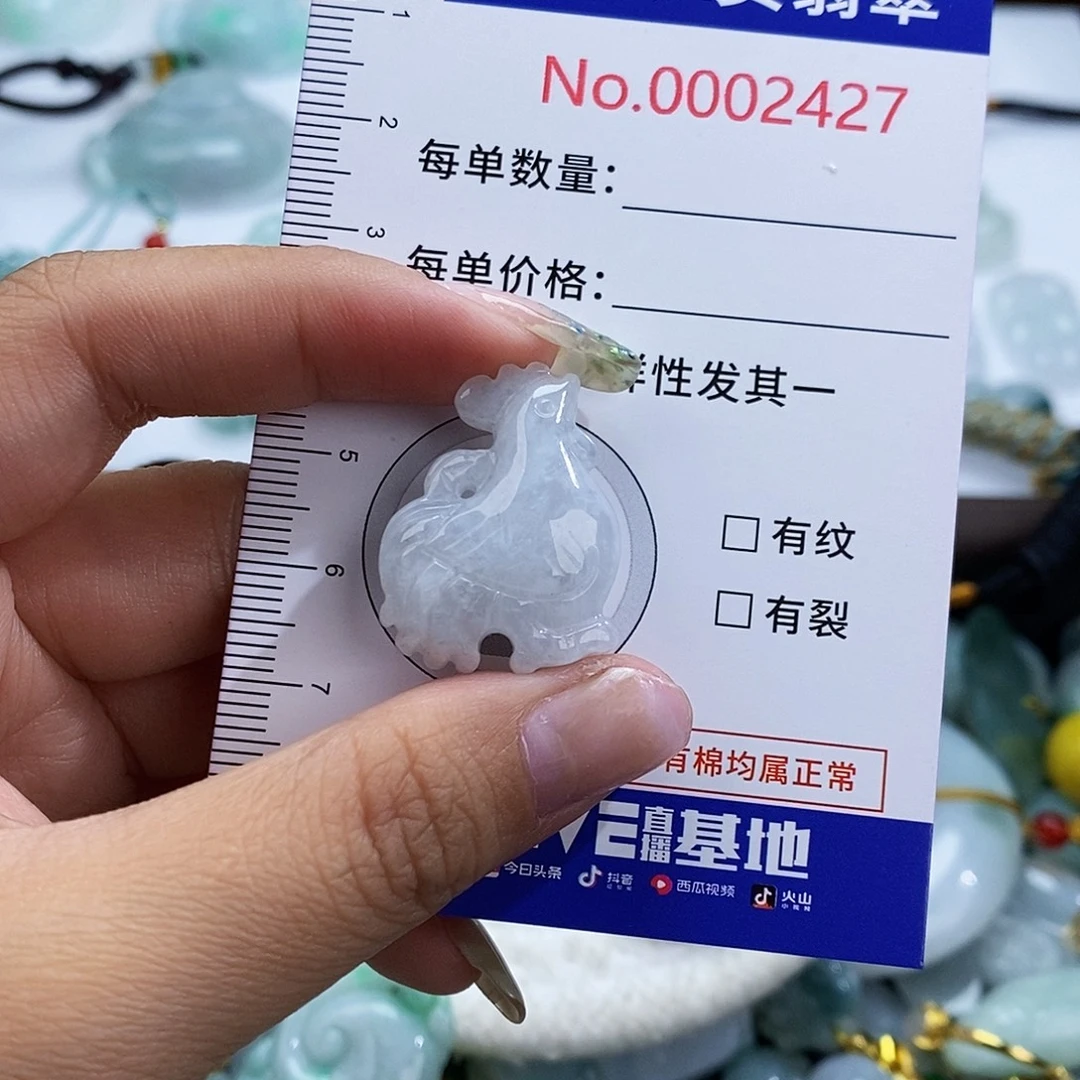 翡翠未镶嵌颈饰2427