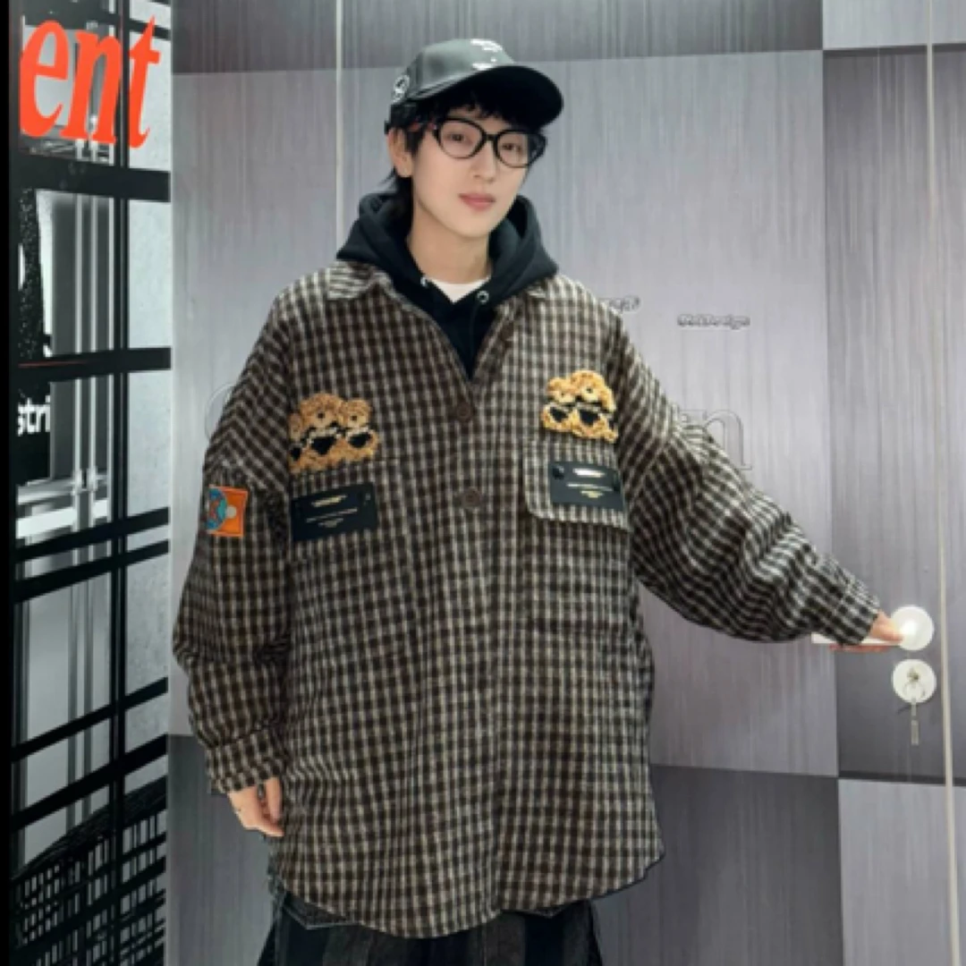 OOXOO潮汇｜MWM格子外套男女同款oversize80852