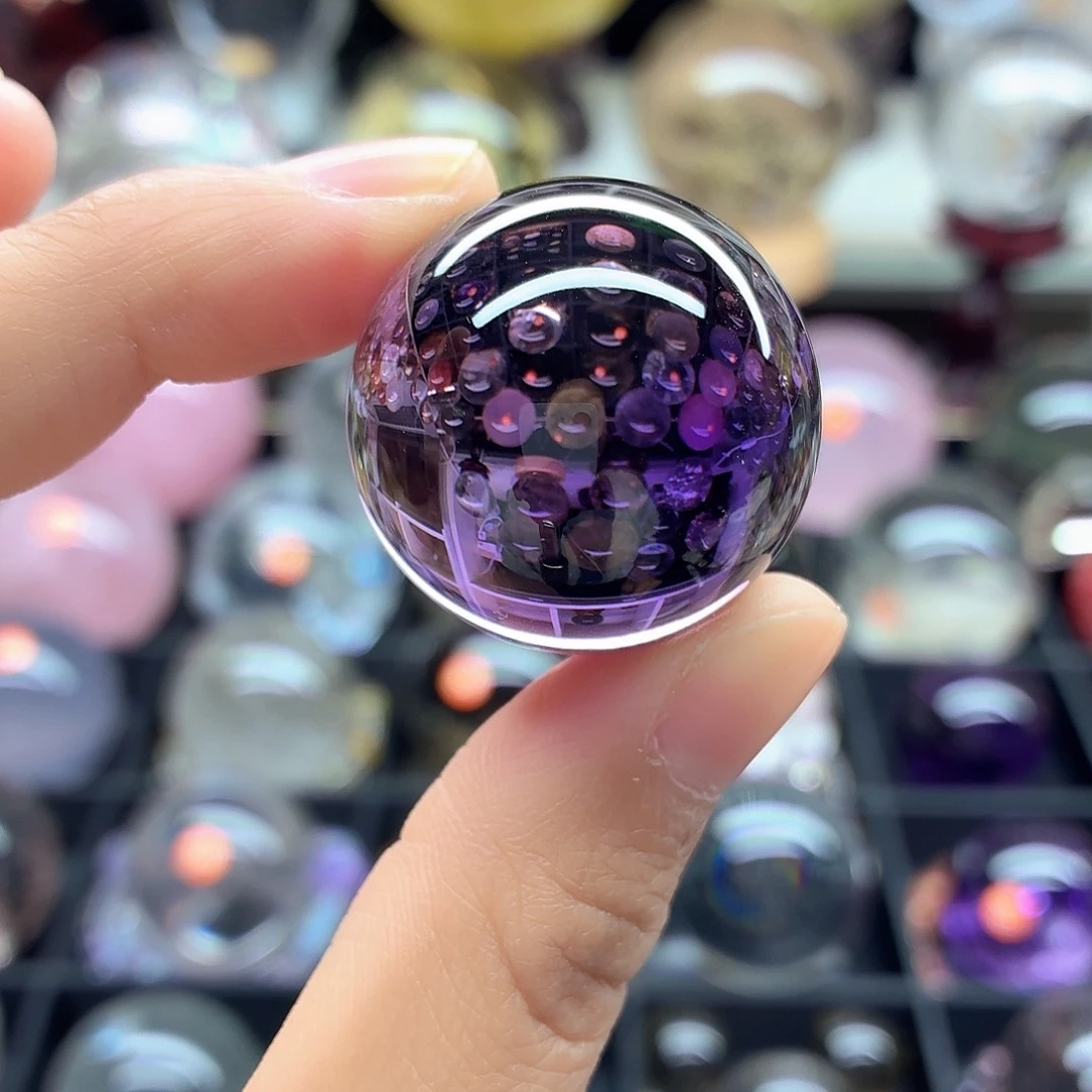 水晶未镶嵌珠宝半成品紫水晶净体31