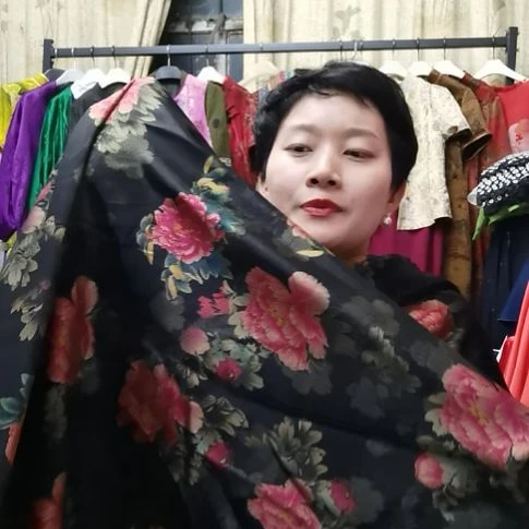 蚕丝3米皮子香云纱布料