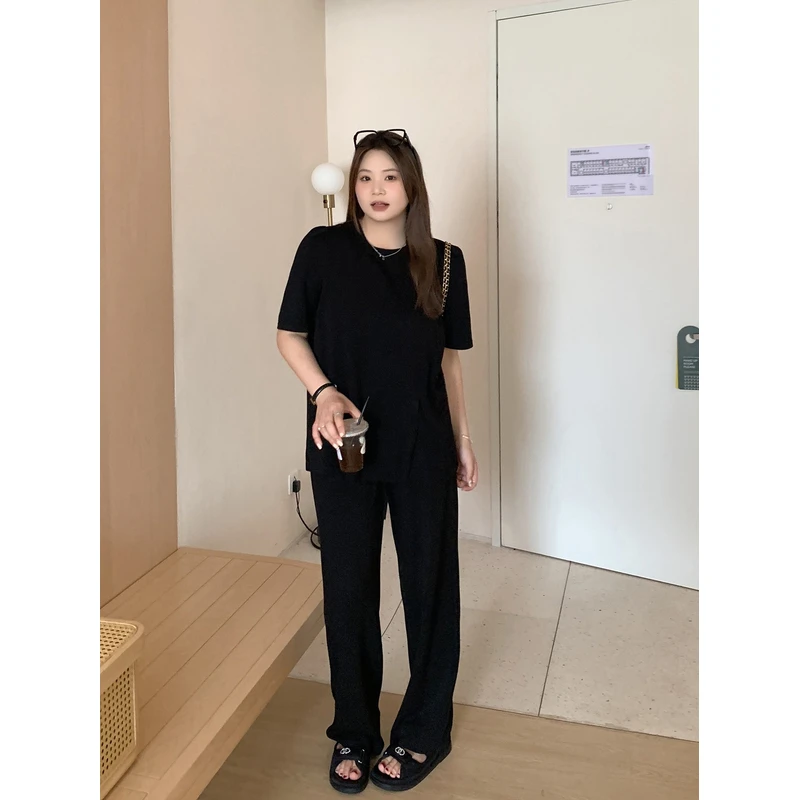 【ALINDM年中大清仓】正肩t恤遮肚200斤休闲两件KG3393