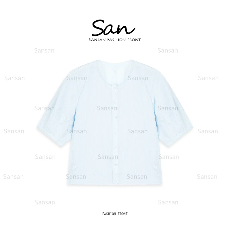 【SANSAN】夏季新款百搭时尚休闲气质透气防晒衬衫DY-50061