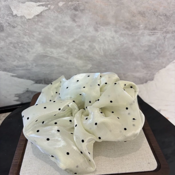黑色波点白色发圈FQ208