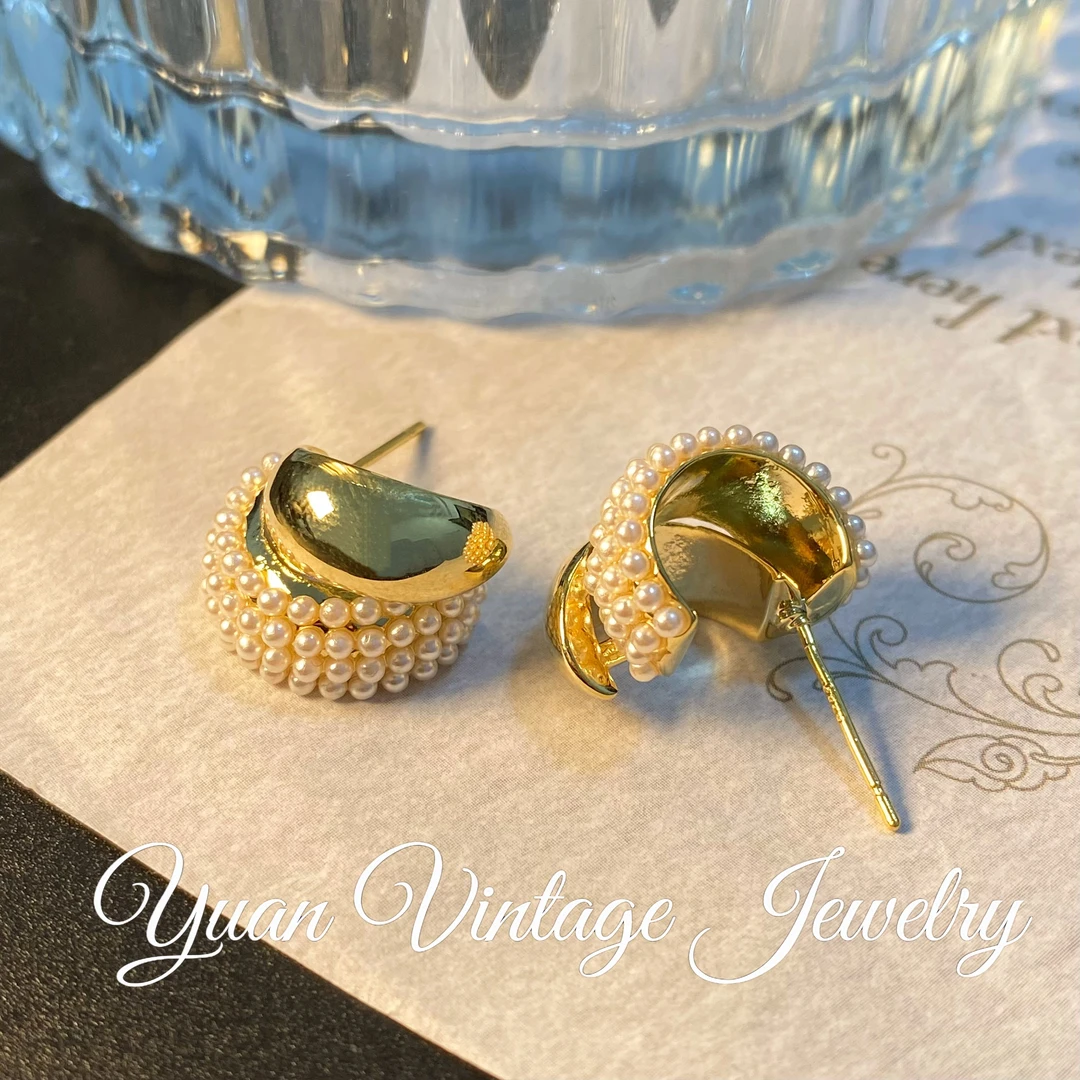 渡K金 E6662法★【珍露珠滴】LIWEIKE  爱罗妮  福利限定 耳钉