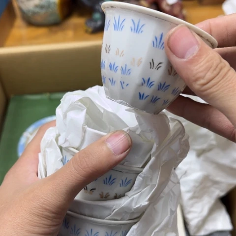 瓷片摆件工艺品瓷器摆件777