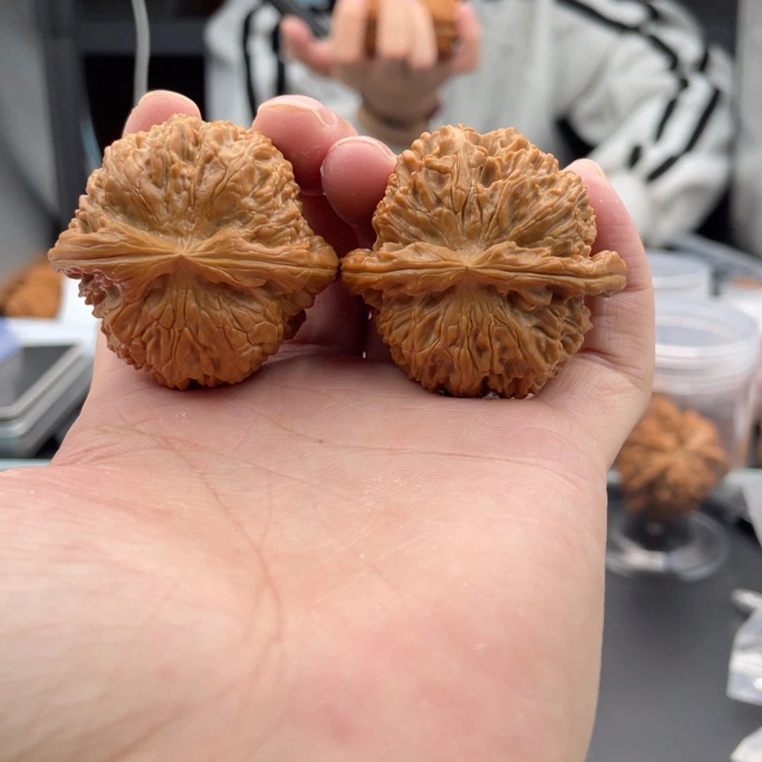 吊坠文玩核桃白狮子