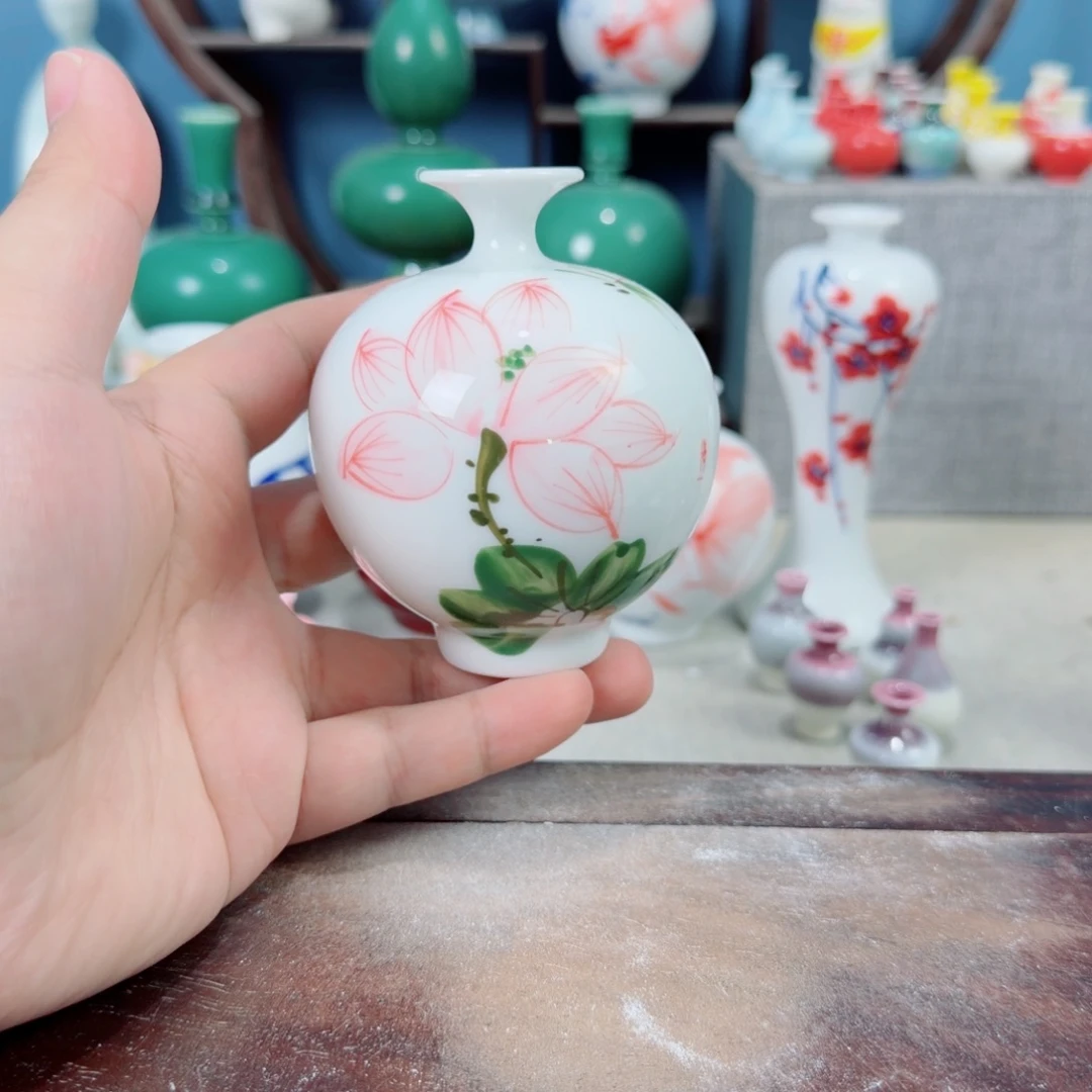 陶瓷手工小花器摆件