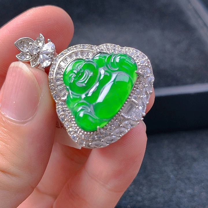 【闪购商品】翡翠银S925镶嵌颈饰翡翠