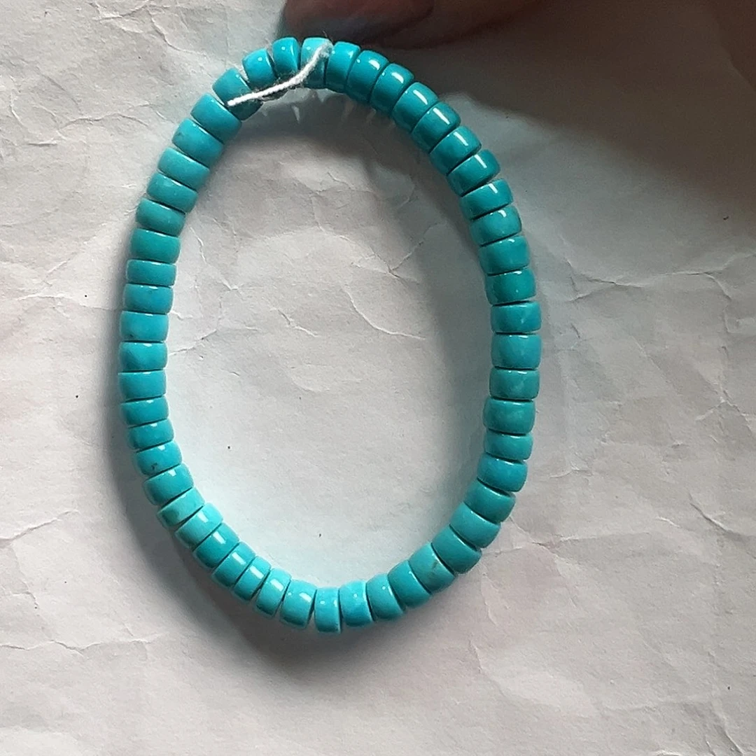 未镶嵌绿松石手串绿松石卡6加，12.2g
