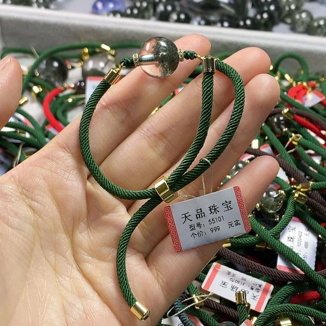 水晶手链未镶嵌绿幽灵55101
