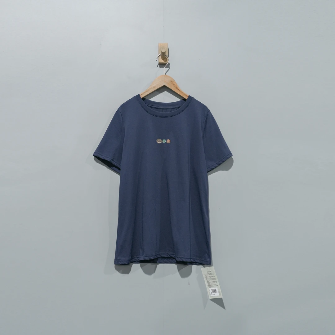 【且听风吟】0113559文艺棉圆领印花百搭显瘦T恤 衣长67胸围116