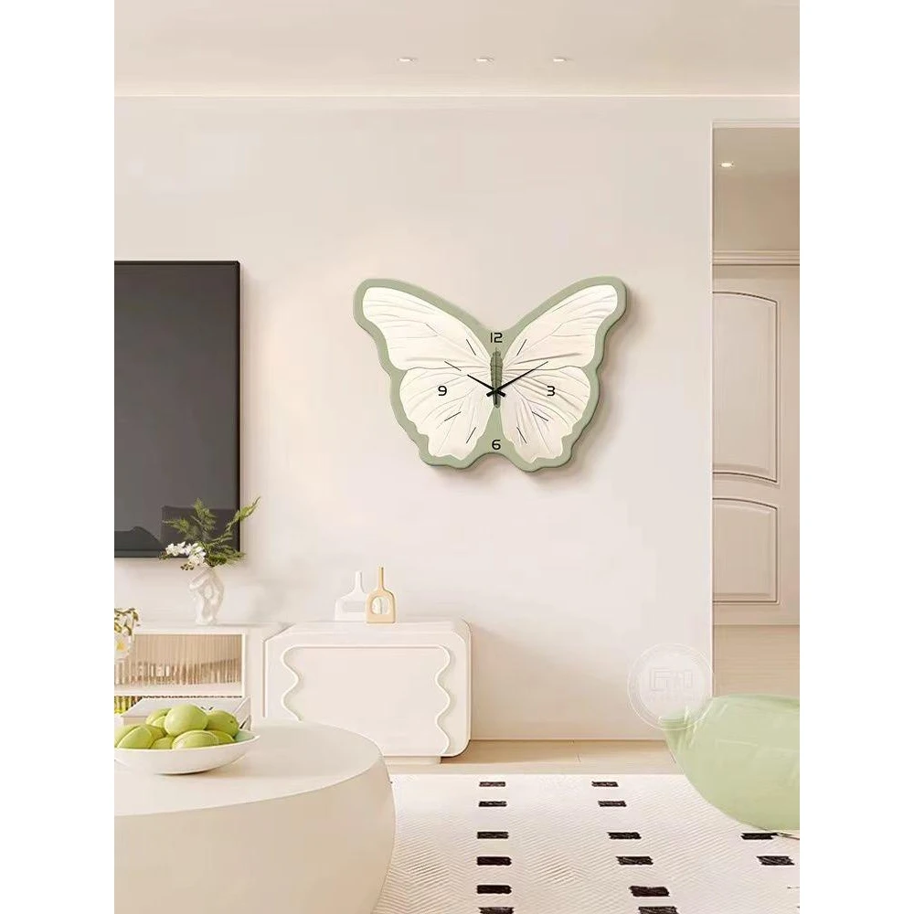 奶油风蝴蝶餐厅装饰画北欧客厅饭桌背景墙壁画高级免打孔q06