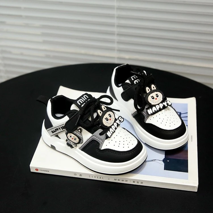 男童鞋子2025春秋款百搭软底防滑休闲儿童板鞋爆款德训运动鞋男孩