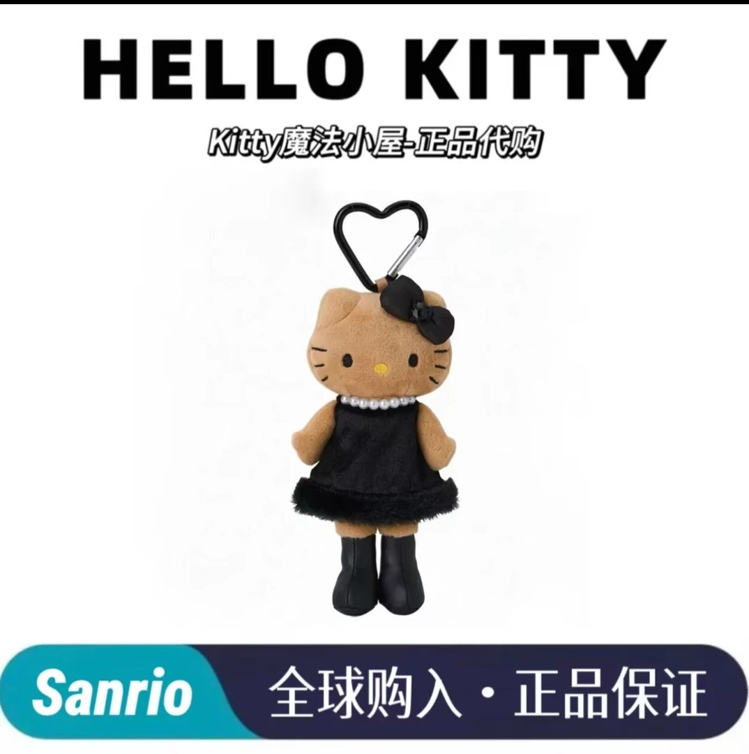 【正品三丽鸥】日版nic限定黑皮黑裙长腿长腿黑皮hellokitty挂件