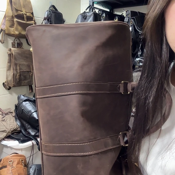 疯马皮头层真皮旅行