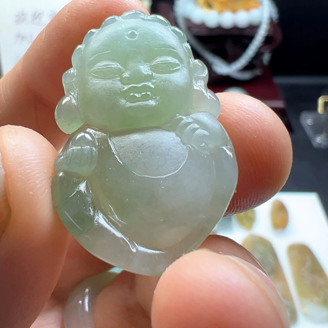 颈饰未镶嵌翡翠缅甸翡翠A货