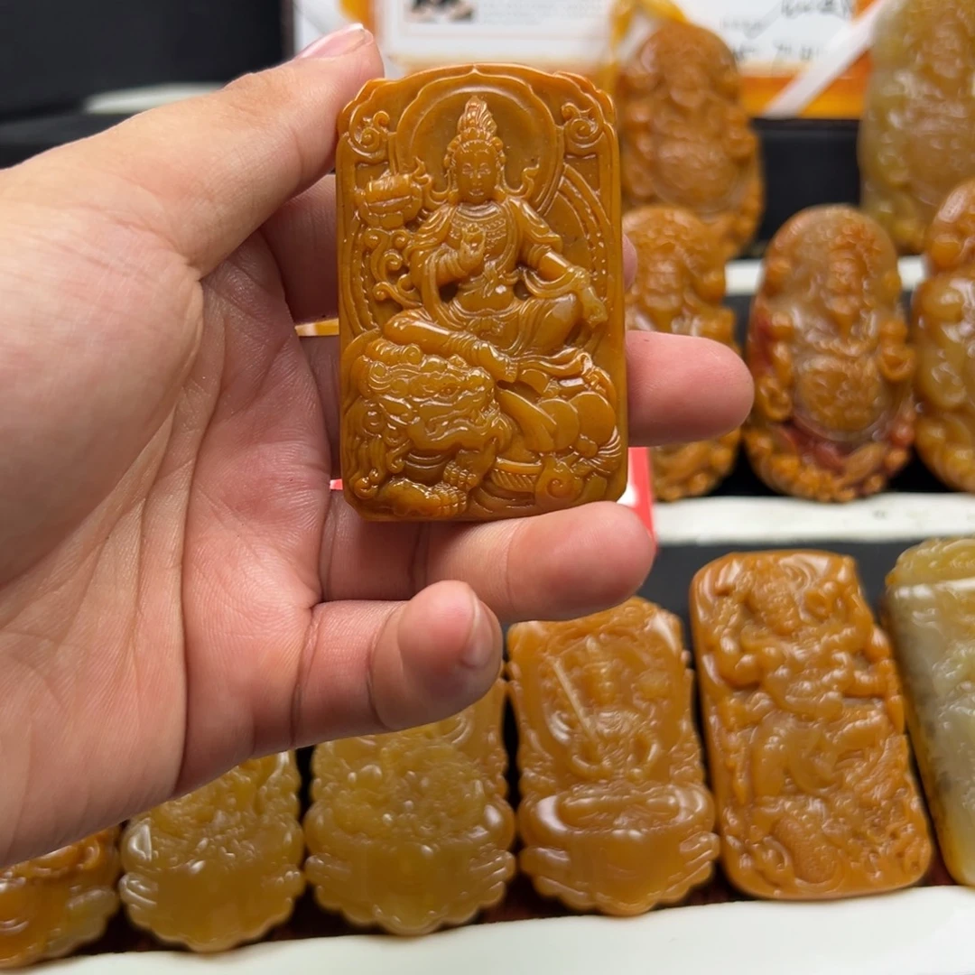 石英质玉（黄龙玉）未镶嵌多样性发货，发其一