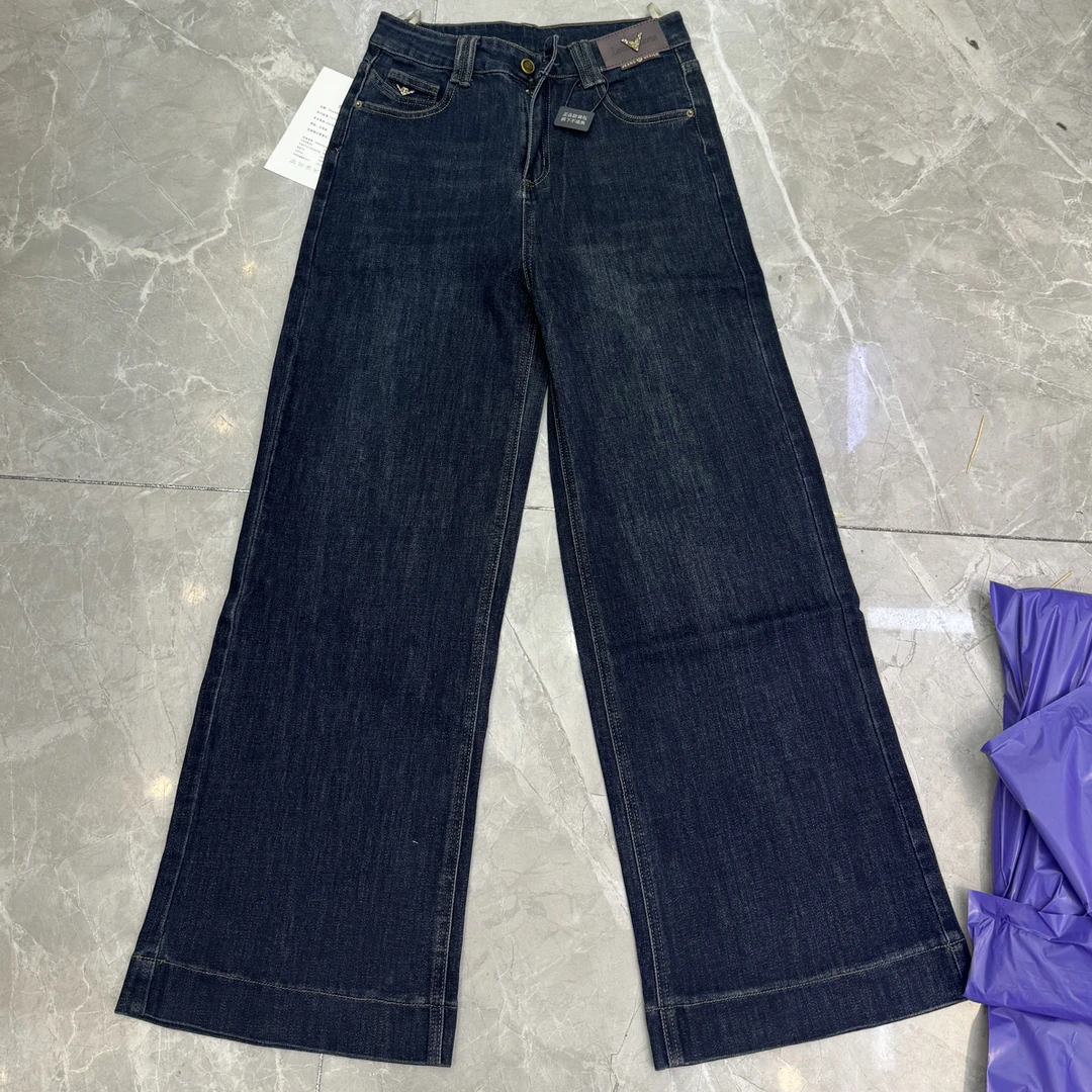 9820窄版高腰显瘦弹力直筒牛仔裤