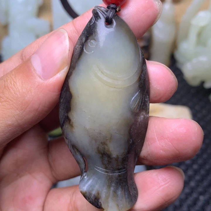 和田玉未镶嵌挂件