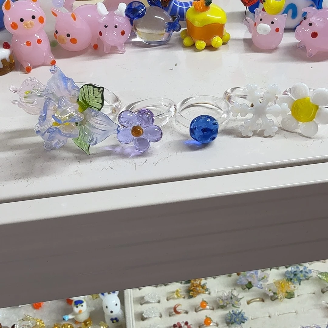 弓***長琉璃手工艺品戒指