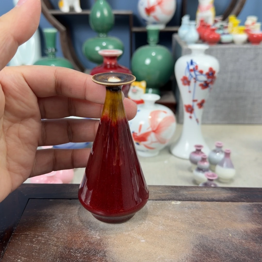 陶瓷手工小花器摆件