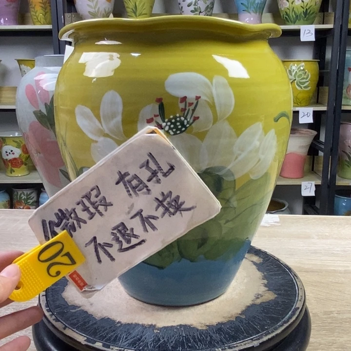 景德镇高温陶瓷花盆