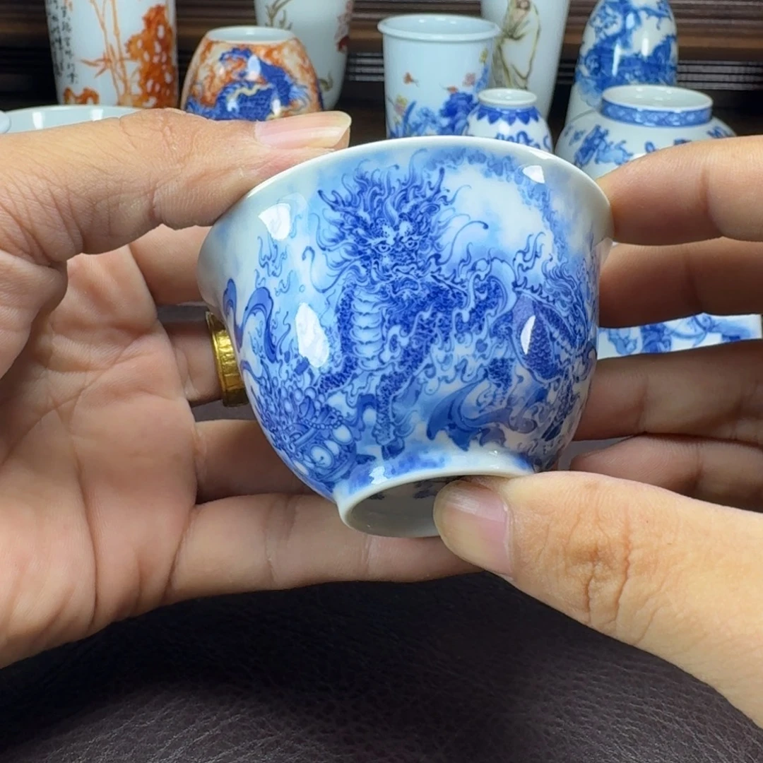 赣***店瓷片当代景德镇陶瓷手绘茶具