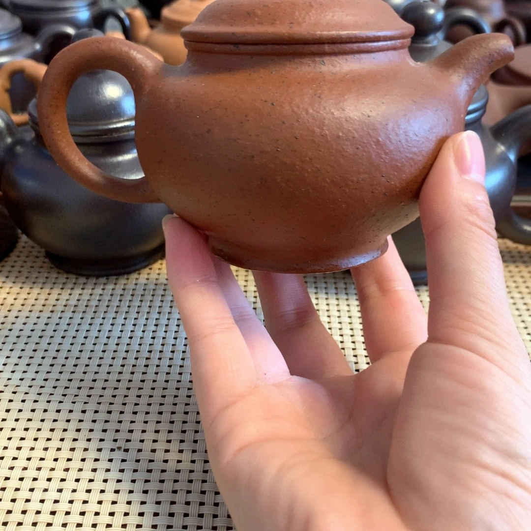 吴***峰茶壶紫砂宜兴原矿老朱泥220cc