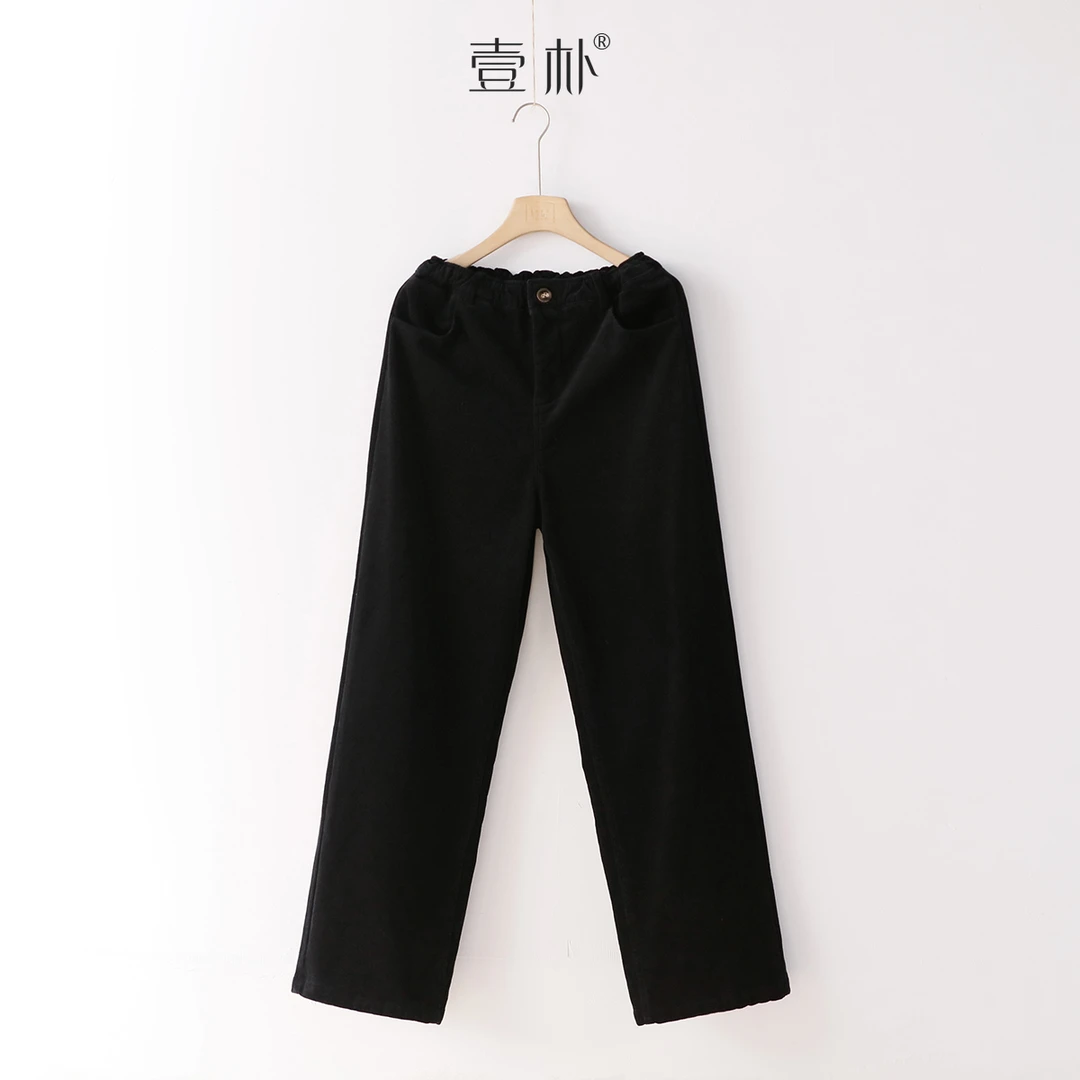 秋冬新款加绒加厚灯芯绒休闲裤 百搭显瘦直筒裤长裤 5170TK